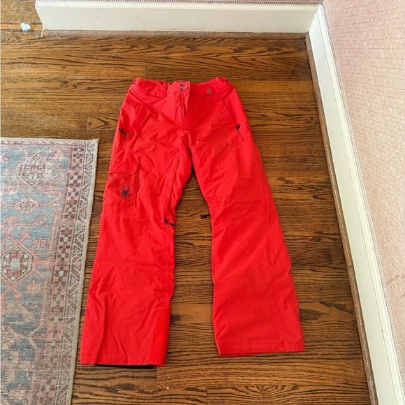 Red/Orange Spyder Ski Pants - S - Picture 1 of 2